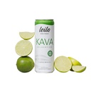 LEILO □ Kava Alimentado Lime Margarita Mocktail Bebida □ 12-Pack - Sugar-Free & Non-ALC Suporte de Relaxamento Funcional