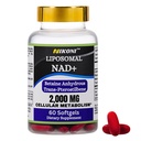 Nikoni lipossomal NAD+ 2000 mg com TMG e Pterostilbene, Suporta Envelhecimento Saudável-60 Softgels