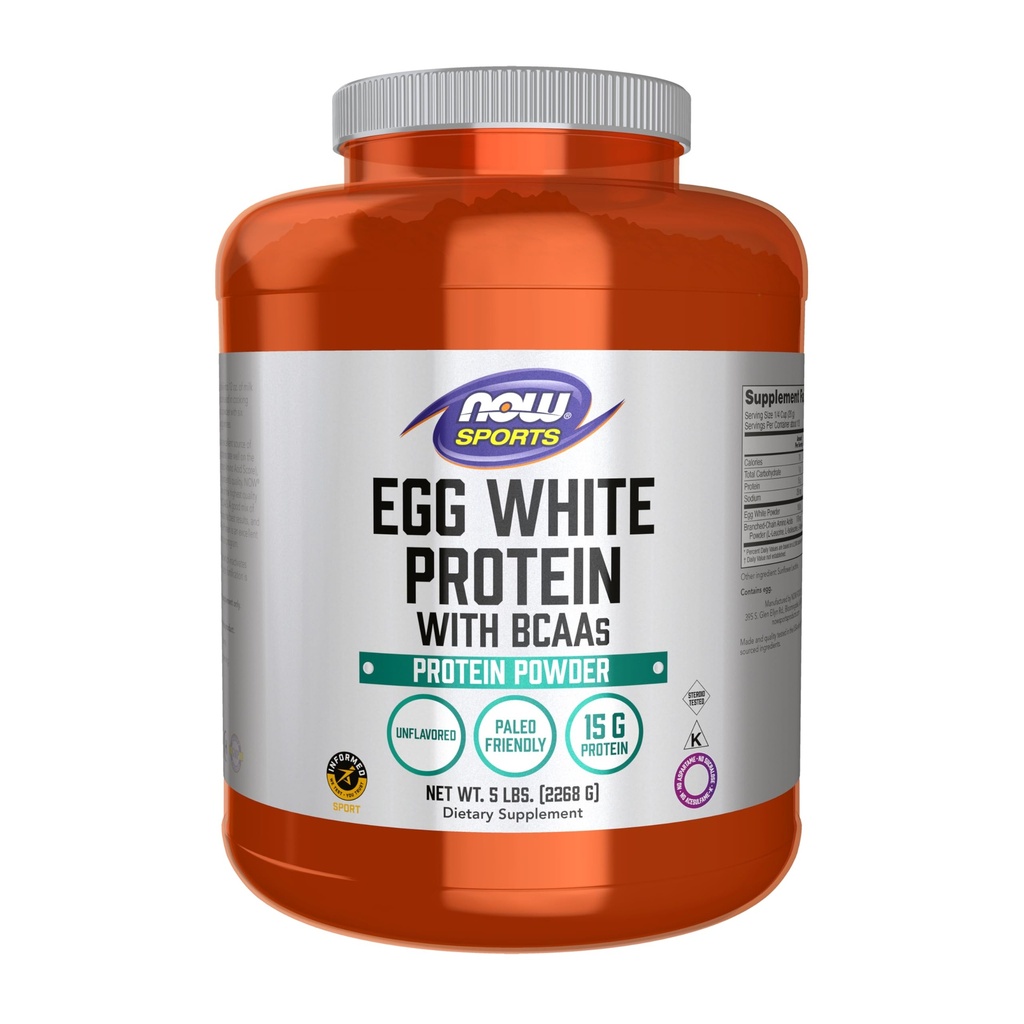 Ovo branco proteína agora alimentos 5 lbs pó