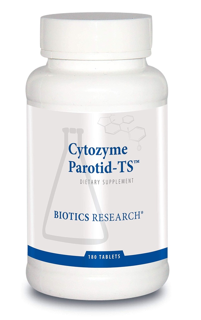 Biotics Research Cytozyme Parotid TS Concentrado Parotid, Saúde Digestiva, Apoia o Funcionamento da Gland Parotid, Promove a Produção de Enzimas, SOD, Catalase, Atividade antioxidante potente 180 Comprimidos
