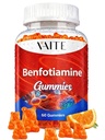 Benfotiamina 320mg Gummies com 45mg L-Leucine Suplemento: Complexo essencial de vitamina B1 para homens e mulheres, Não-GMO, Vegan & Gluten-Free - Suportes Metabolismo, Energia & Sistema Nervoso Saúde