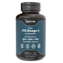 Naturalis Ultimate rTG Omega 3 Fish Oil 1800mg from Wild New Zealand Tuna - Full Spectrum Omega3s EPA, DHA & DPA - Sustentável Fonte, Não-GMO, Gluten Free - 90 Softgels