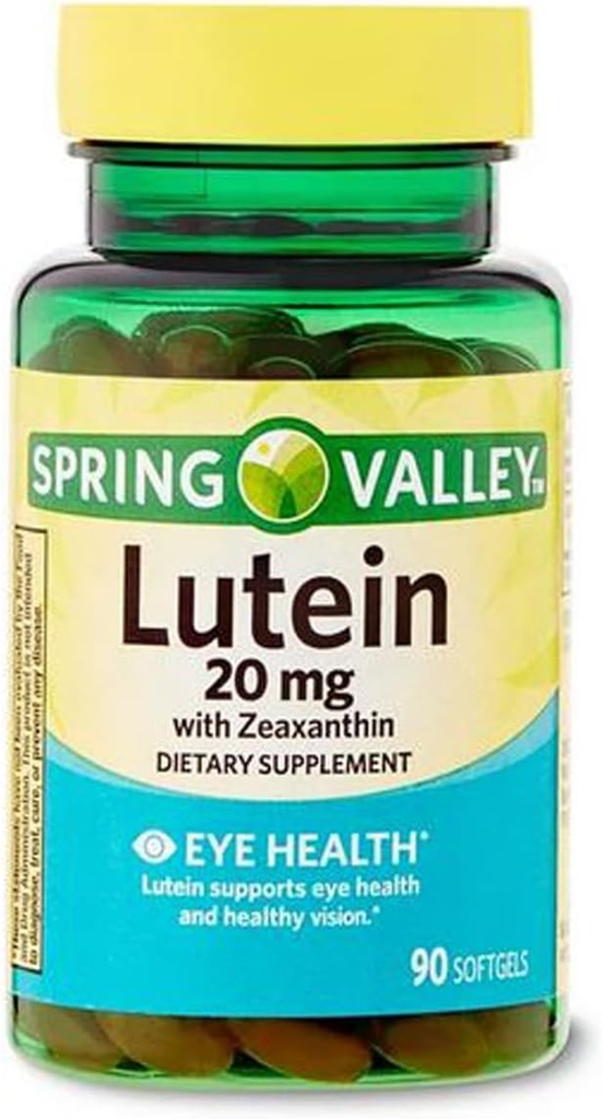 Lutein com Zeaxnthin suplementos dietéticos, 20 mg, 90 contagem