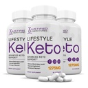 (3 Pack) Estilo de vida Keto Pills 1275MG Nova e melhorada fórmula contém maçã Cider Vinagre Extra virgem azeite em pó Folha de chá verde 180 Cápsulas