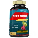 Beet Raiz Extrair Cápsulas, 4 Meses Fornecimento e chá verde, Ginseng, Pimenta preta, Aumento de energia, Suportes de desempenho atlético, Impulsiona a resistência .
