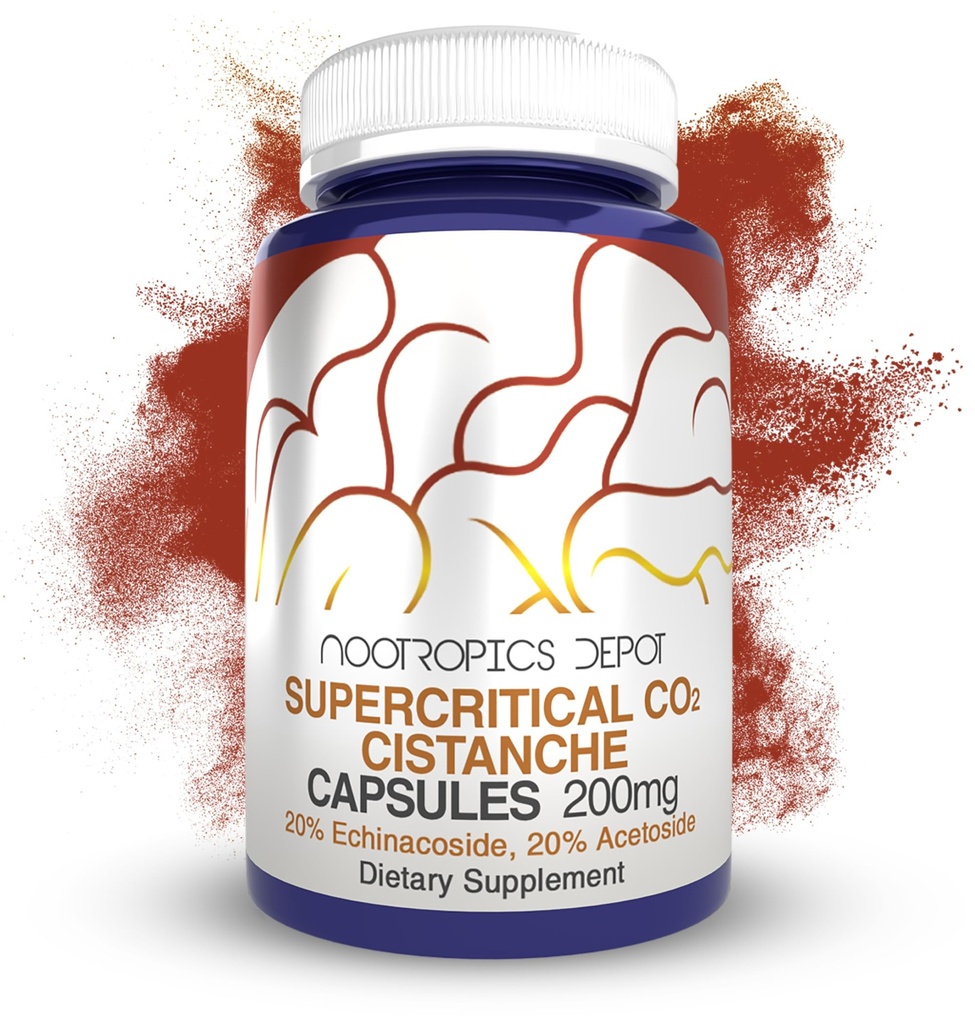 Nootropics Depot Cistanche Extract Cápsulas supercríticas de CO2