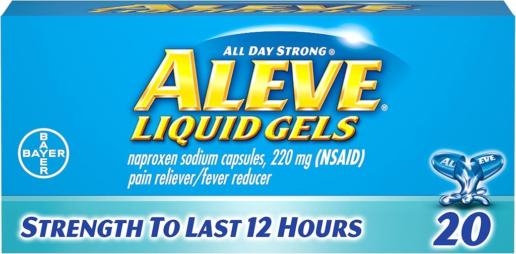 Aleve Liquid Gels 20 ea (Pacote de 3)