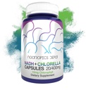 Nootrópicos Depot NADH + Chlorophyll vulgaris (Broken Cell) 400mg Cápsulas □ Nicotinamida Adenine Dinucleotide 20mg □ Chlorophyll 10mg □ Energia, Alerta, Clareza Mental & Envelhecimento Saudável, 30 Contagem