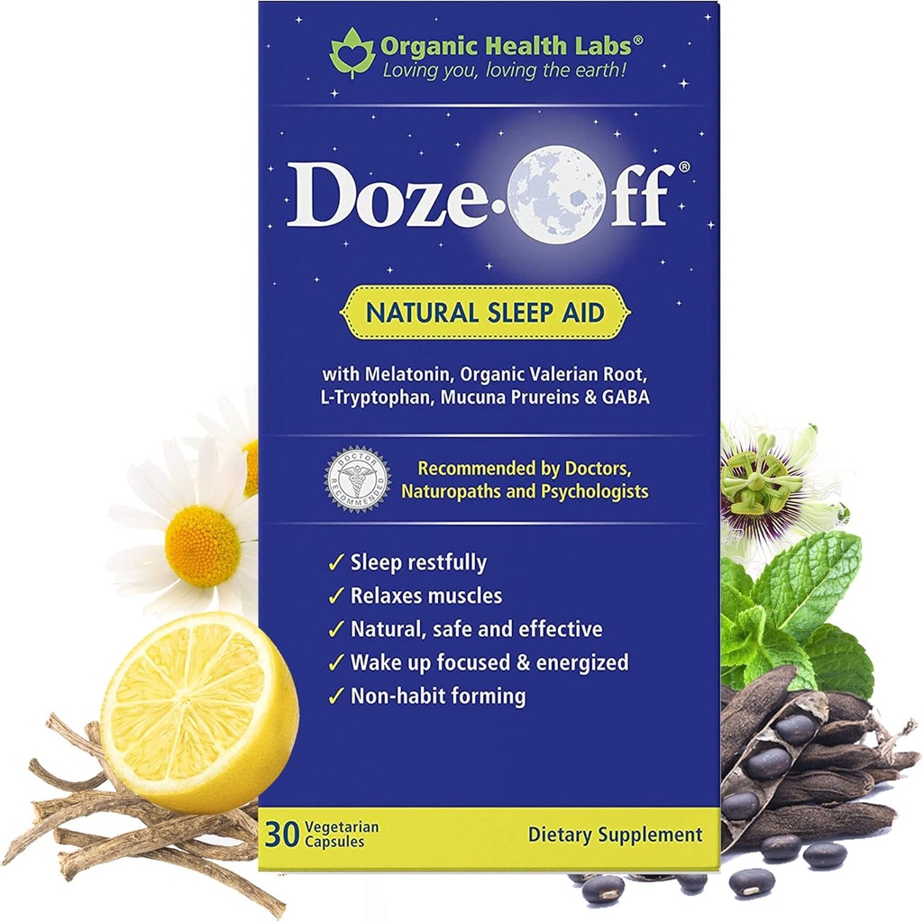 Laboratórios de Saúde Orgânicos Dormência-Off Natural Sono Aid, 30 Cápsulas Veggie