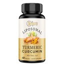 Suplemento de Curcumina Cúrmica Lipossômica 2000mg, 95% de extrato de Curcuminóide padronizado e pó de raiz orgânica com Piperine Black Pepper Fruit (15mg), 60 softgels