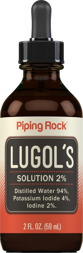 Lugols Iodo Gotas 2% 2 fl oz Suplemento Líquido