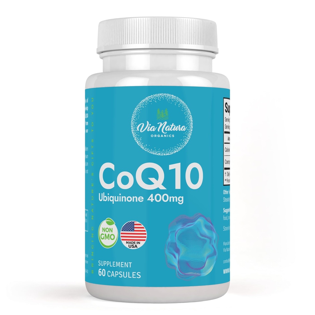 CoQ10 Ubiquinona 400mg □ Suplemento 60 Cápsulas