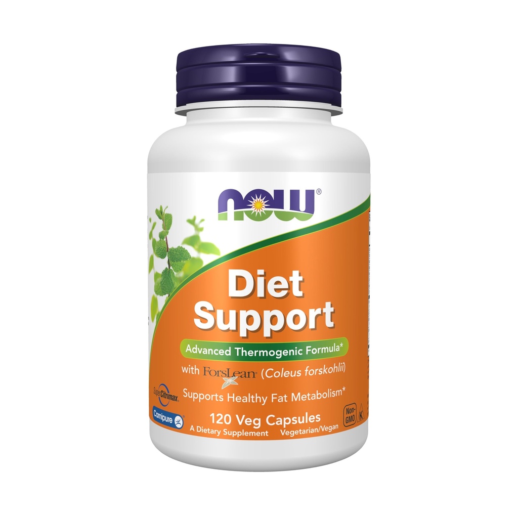 NOW Foods Supplements, Diet Support with ForsLean® (Coleus forskohlii), 120 Veg Cápsulas