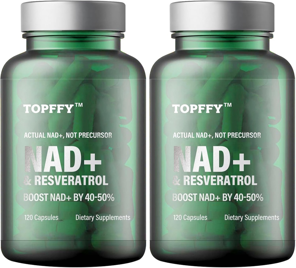 NAD+ & Resveratrol Supplement, 240 Softgels NAD+ Suplemento de aumento para Max Absorção para suporte de defesa de envelhecimento de energia celular