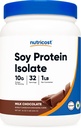 Nutricost proteína de soja pó, 1 LB Chocolate, 10 gramas de proteína por serviço, vegetariana, não-GMO e sem glúten