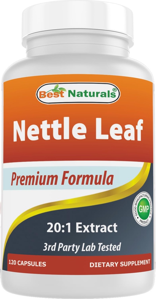 Melhor Naturals Nettle Leaf Extract 5000 mg Equivalente Por Serviço- 120 Cápsulas