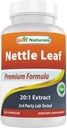 Melhor Naturals Nettle Leaf Extract 5000 mg Equivalente Por Serviço- 120 Cápsulas