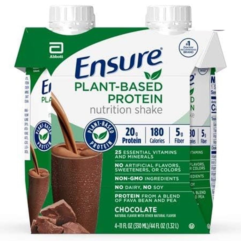 Certifique-se de Nutrição Proteína Planta Agita Chocolate 11 Fl Oz cada (Pacote de 2)2