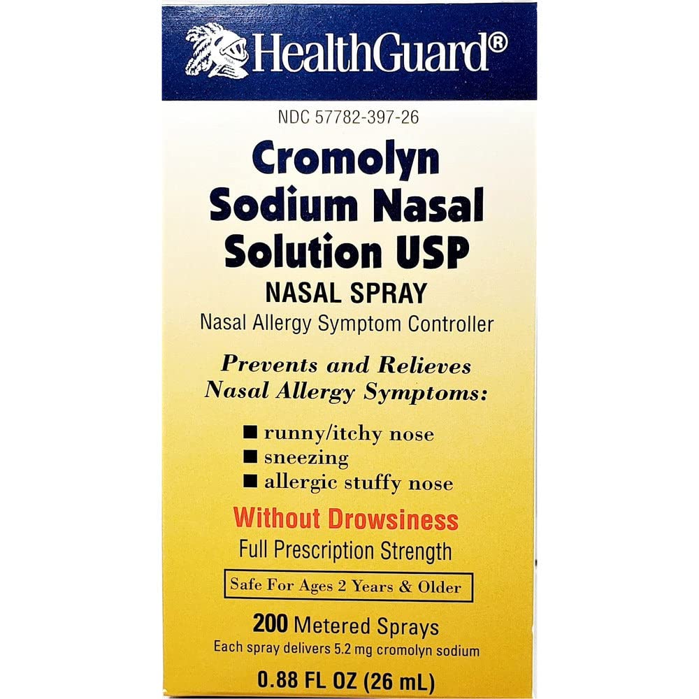 Healthguard Cromolyn Solução nasal de sódio - 0, 88 oz, Embalagem de 6