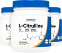 Nutricost L- Citrulina Pura (Base) Pó (600 gramas) (3 frascos)