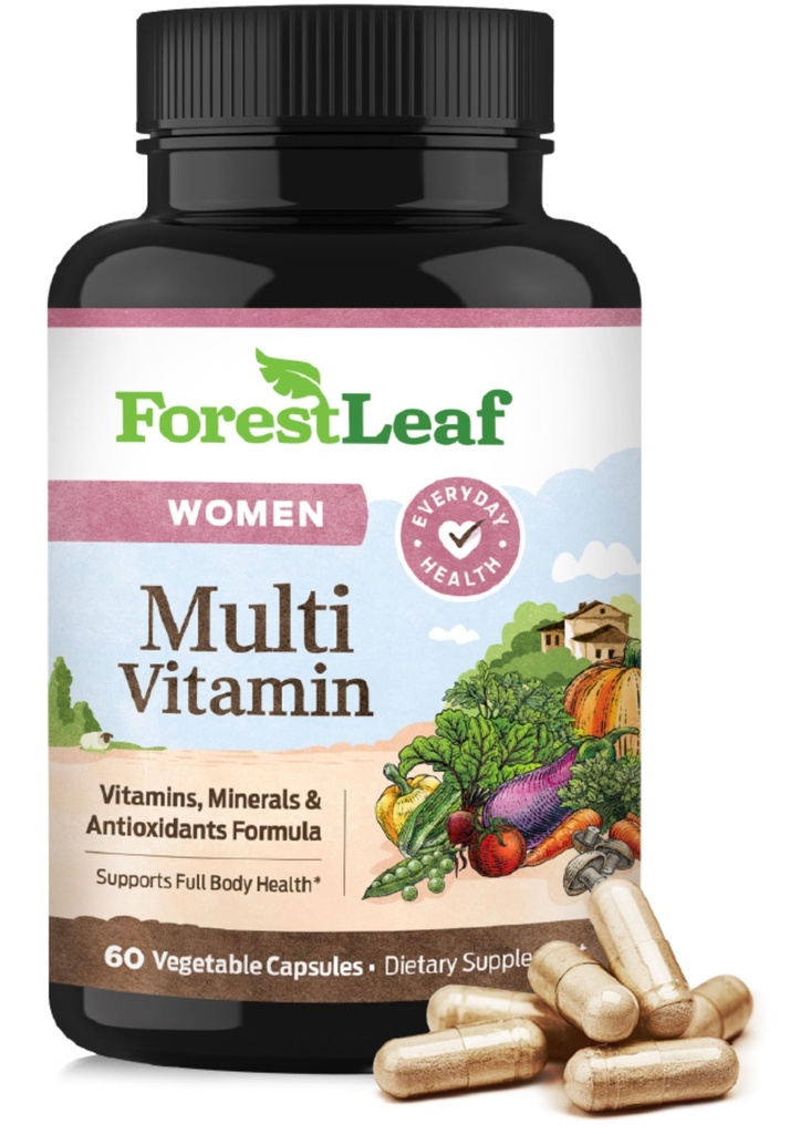 ForestLeaf Daily Vitamina Multivitamin para Mulheres, Multi-Vitamina para Mulheres - Mulheres Multivitamins & Multiminerals Suplemento