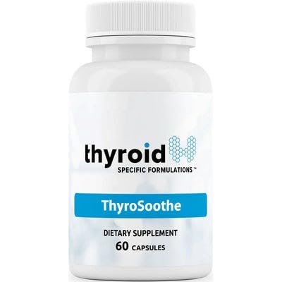 ThyroSoothe - Dr. Formulated Thyroid Support Supplement – Fórmula Natural para Hipertireoidismo e Condição de Graves – Inclui Selênio, Vitamina C, Limão Balm para Saúde Geral da Thyroid – Fonte de 30 dias