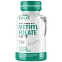 Nutri 5-MTHF L Metilfolato 1MG - 4 Mês de Abastecimento, 120 Tablets Vegan - Suplemento de Folato Metilado - Função cognitiva, Saúde do coração, Apoio Pré-natal - 3o Partido Testado - NSF Certified Facility