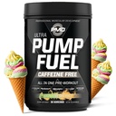PMD Sports Pump Fuel Ultra Caffeine Free - Bomba de pó e músculo pré-treino Premium, maior foco, resistência e recuperação, Creatina Premium, Arginina e Beta Alanine - Rainbow Sherbet (30 Servings)