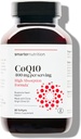 SMARTERNUTRITION CoQ10 400 mg Alta Absorção - Ubiquinona naturalmente fermentado w/Azeite de frio orgânico - para a saúde do coração, energia celular - Não-GMO, sem glúten - 60 contagem [30-dia de fornecimento]