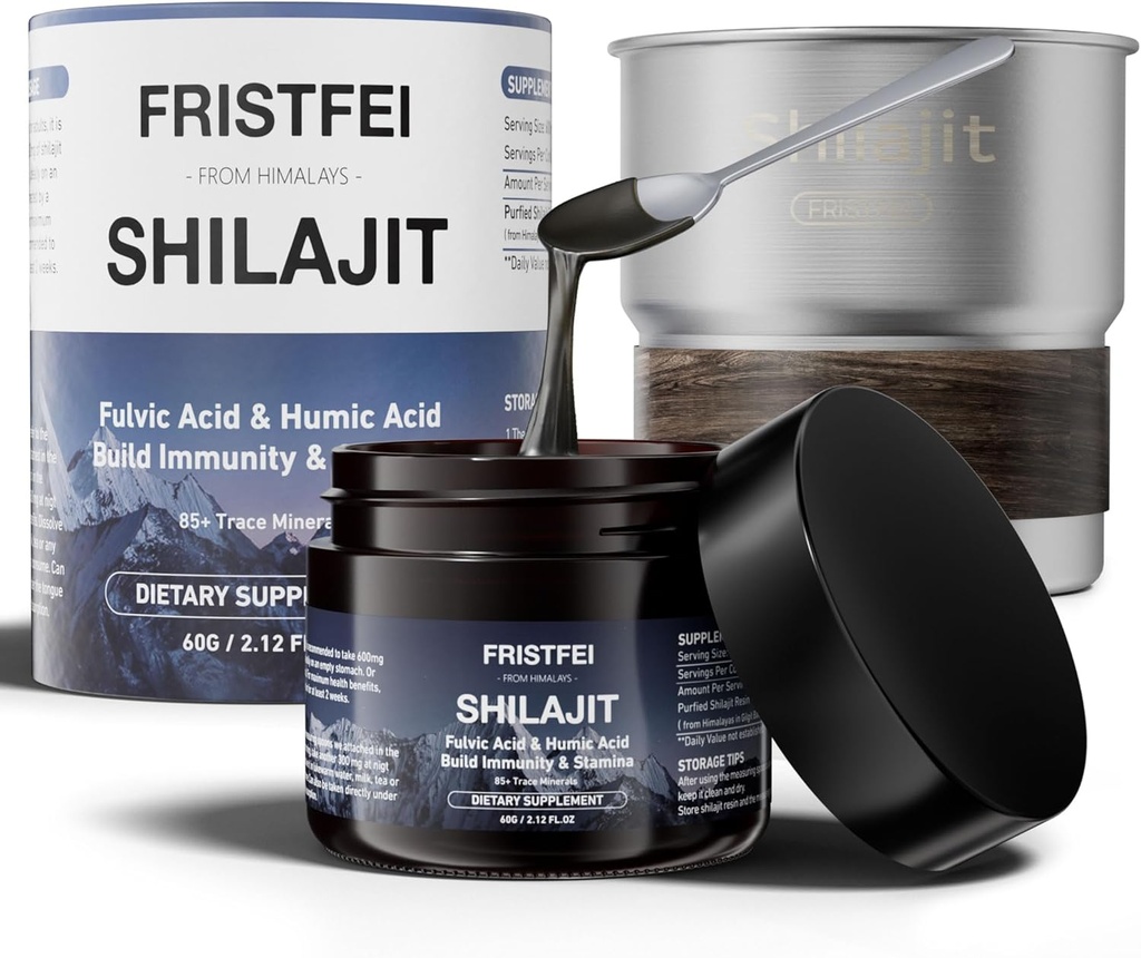100% puro Shilajit Resina - Himalaia orgânica Shilajit para homens e mulheres Rico em ácido fulvico e 85+ Minerais Trace Shilajit Puro Himalaia Organic