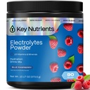 KEY NUTRIENTS Multivitamin Electrolytes Powder No Sugar - Sweet Blue Framboesa Electrolyte Powder - Endurance & Energy Supplement - Hydration Powder - No Calories - 90 Servings - Made in USA
