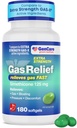GenCare -Força extra de alívio de gás Simethicone 125mg (180 Softgels) Pílulas de anti-gás de força máxima para alívio de enchimento, pressão e desconforto - Compare com Gás de força extra genérico X