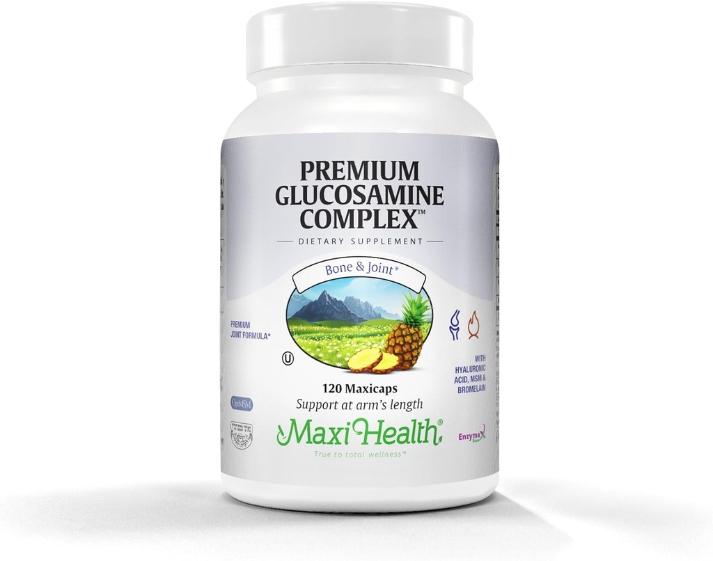 Maxi Health Premium Fórmula Conjunta Complexo de Glucosamina com HSH, 120