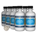Carbonato de cálcio / 1,5 Libras / 8 Garrafas / 97,55% Pure Food Grade/Fine Powder