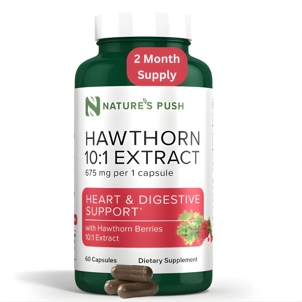 Super Potent Hawthorn Berry 10:1 Extrair cápsulas para Digestion Heart Health e suporte glicêmico - Força extra Hawthorn Berry Cápsulas - Não-GMO Gluten Free Vegan GMP USA 2 meses de fornecimento