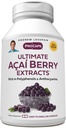 ANDREW LESTMAN Ultimate Açai Berry Extrai 60 Cápsulas - Fornece componentes padronizados, anti-oxidantes ricos e benéficos do Acai Berry. Mistura de Alta Potência. Compostos protectores. Sem aditivos