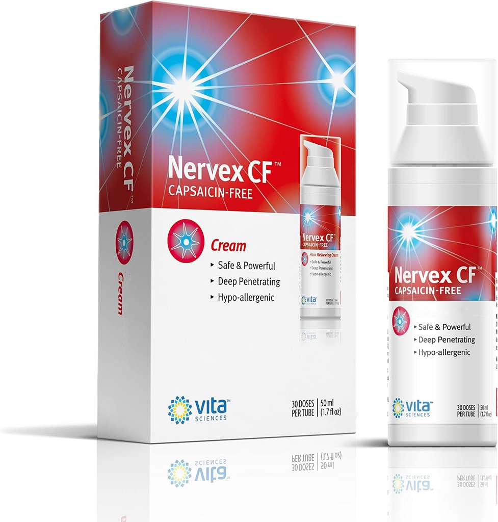 Vita Sciences Neuropathy Relief for Hands and Feet - Powerful Cream Formula for Burning, Tingling, and Numbness - with Arnica, B12, B1, B5, B6, E, HSH, Aloe, and Coconut Oil Base - Capsaicin-Free