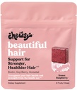 Chewsy - Belo cabelo mastiga - Promove cabelo mais forte, mais saudável, Biotina, Vitaminas C, A, B12, D3, Goji Berry - 6 dias de fornecimento