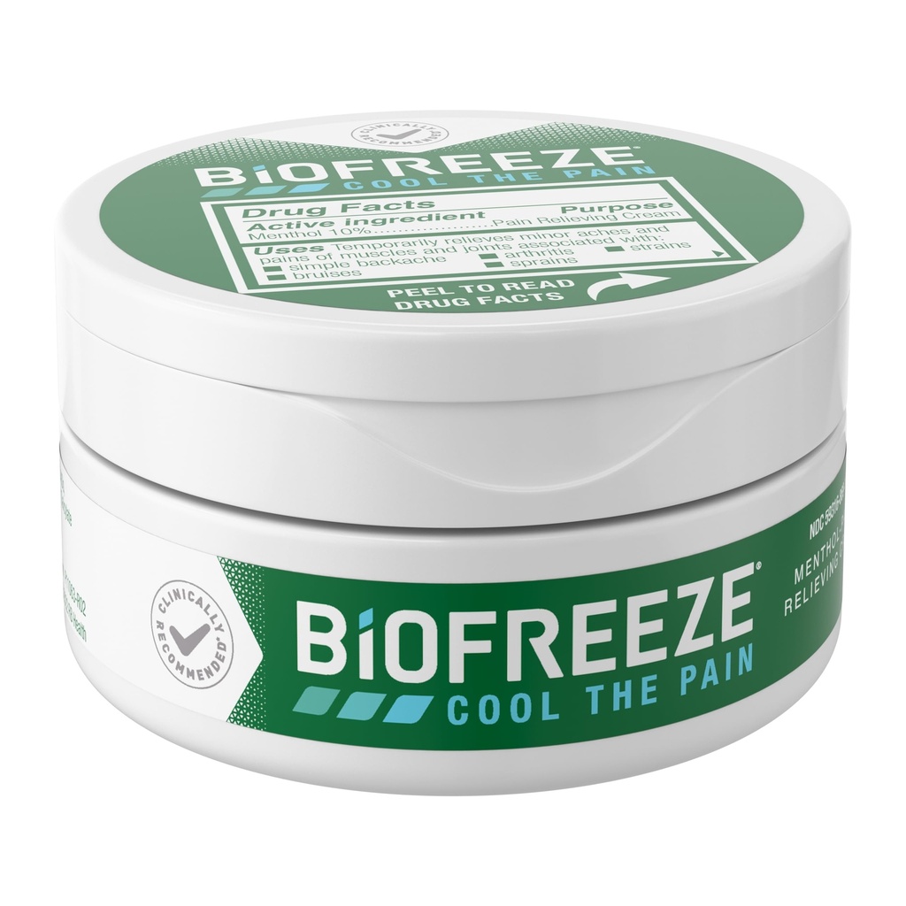 Biocongelamento Creme de alívio da dor para joelho, pescoço, quadril, articulação, ombro, & dor de costas simples, artrite alívio da dor, alívio muscular dolorido, refrigeração creme de dor mentol, 3 Oz