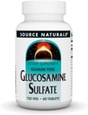 Fonte Naturals Sulfato de glucosamina, 750 mg sem sódio para suporte conjunto - 60 comprimidos
