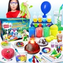 UNGLINGA 100+ Kit de experiências de laboratório científico para crianças, S.T.E.M Atividades do projeto Brinquedos de aniversário educativos Presentes para meninos meninas, Conjunto de química, Gems Dig, Vulcão, Worms brilhantes