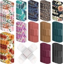 180 Pcs tecido flexível Adesivos Bandagens em massa Bandagens variadas Tira de tecido respirável floral com pad não vara, proteção flexível Ferimento cuidados para mulheres cortes raspa primeiros socorros, 12 estilos