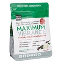 Saúde Vibrante, Vibração Máxima, Suplemento de Superalimento Baseado em Plantas com Multivitamina, Proteína e 25 Bilhões de UFC de Probióticos, Baunilha, 15 Pouch Servindo