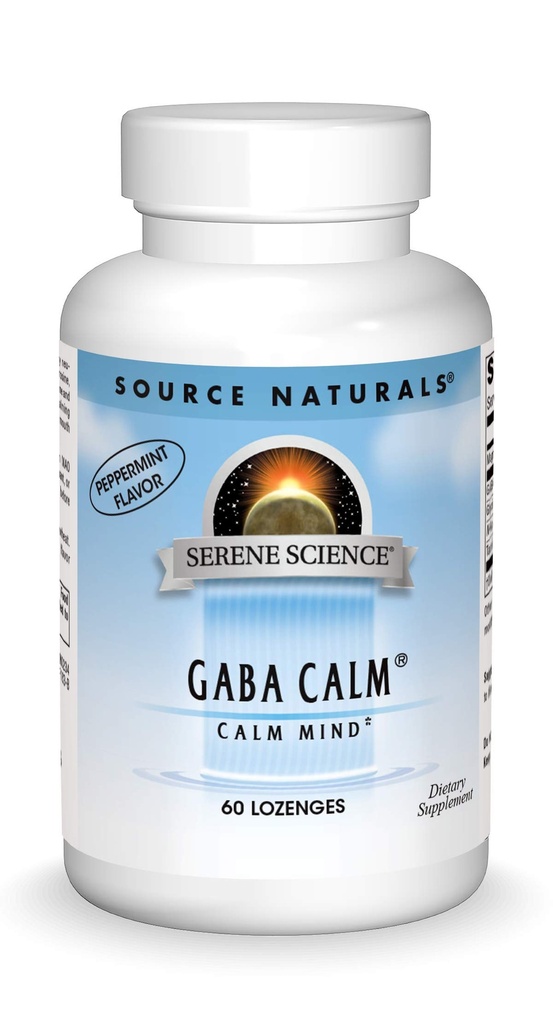 Fonte Naturals Sereno Science, GABA Calm Quick Dissolving Peppermint Flavor* - 60 Lozenges