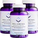 Reluminas L-Glutationa Complex 1650mg - Apoio antioxidante com Ácido Alfa Lipóico, NAC, L-Metionina, Vitamina E, Suplemento de Saúde da Pele, Made in USA - 90 Cápsulas Vegetarianas x 3 Garrafas