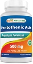 Melhor ácido pantoténico natural 500 mg 120 comprimidos