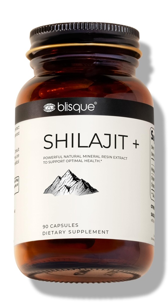 Blisque – Puro Himalaia Orgânico Shilajit Resin Extract Cápsulas de Extração de Resina