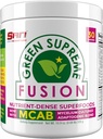 Antioxidante de fusão suprema da SAN Nutrition: Super Greens Smoothie Mix com espirulina, chlorela, cogumelos adaptogênicos, 30 Servings