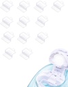 12 PCS Silicone Pods Refils Acessórios para cuidado nasal Navage, salvar sal para operação fácil (branco)