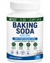 Cápsulas de Soda Baking Natural - 650mg Comprimidos de Soda Baking para Rim & Ácido Estômago - Pílulas de Bicarbonato de Sódio, Bicarbonato de Sodio para Tomar, Comprimidos de Bicarbonato de Sódio 650 mg